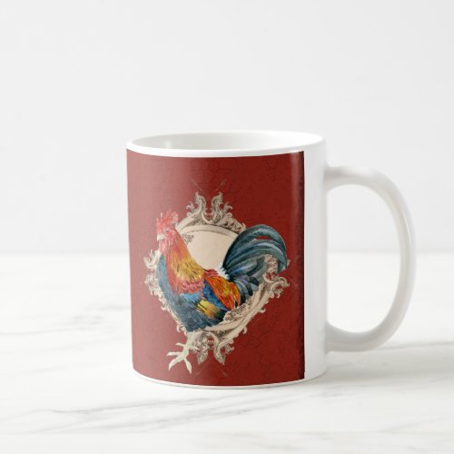 Vintage Style French Country Rustic Barn Rooster Coffee Mug