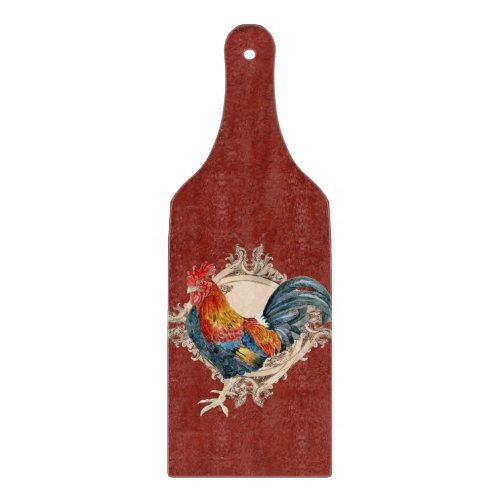 Vintage Style French Country Rustic Barn Rooster Cutting Board