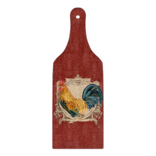 Vintage Style French Country Rustic Barn Rooster Cutting Board