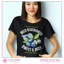 Vintage Style Fruit Wild Blueberries