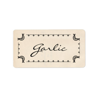 Vintage-Style Garlic Labels