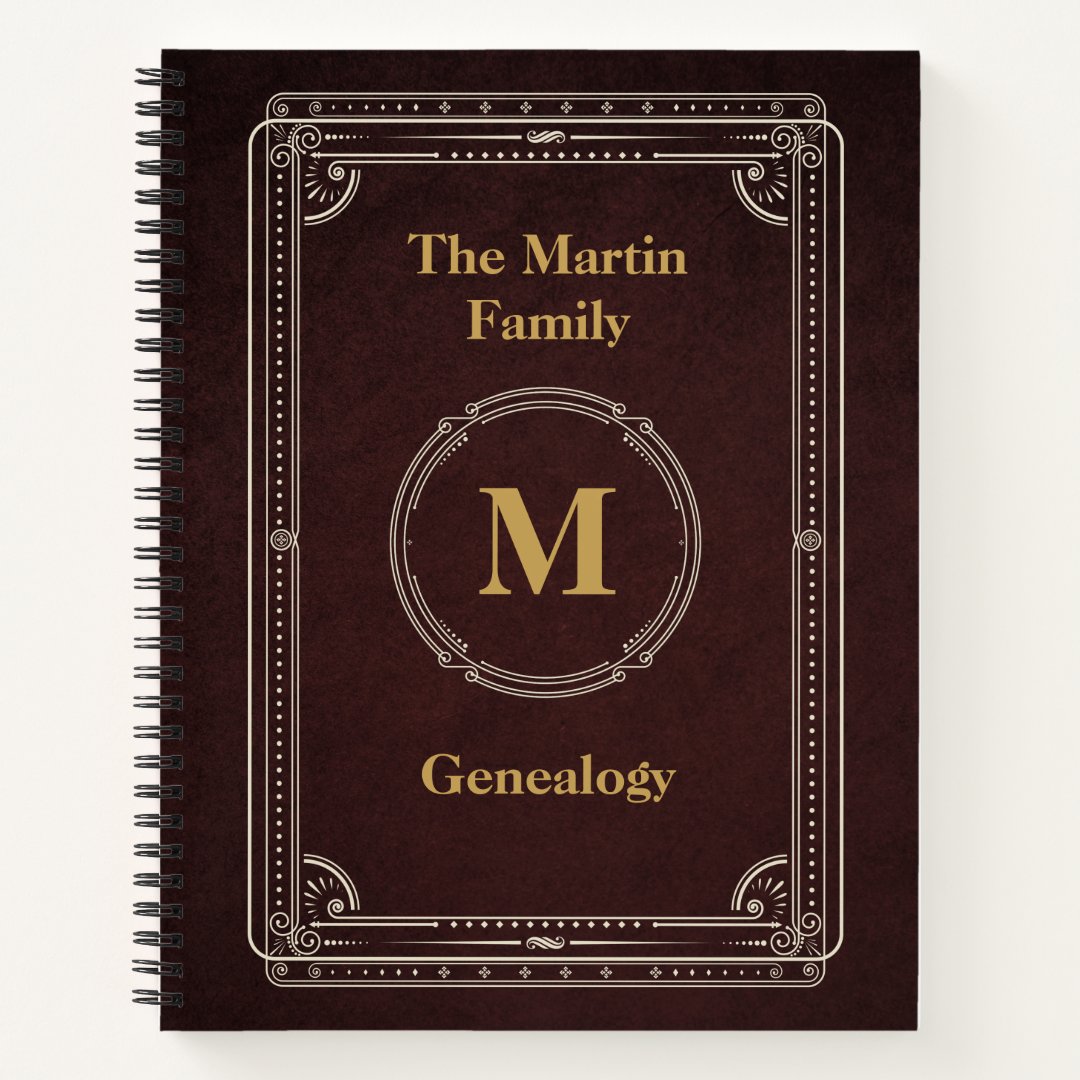 Vintage Style Genealogy Ancestry Journal | Zazzle