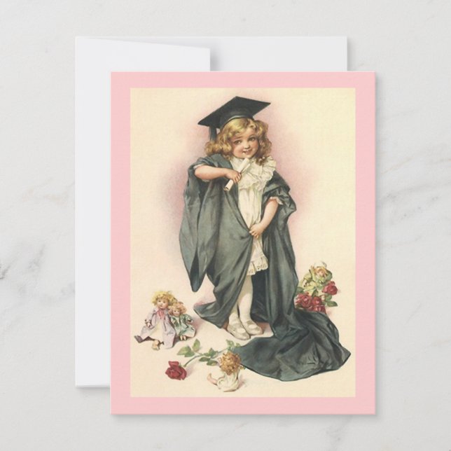VINTAGE STYLE GRADUATION INVITATION ~EZ2 CUSTOMIZE (Front)