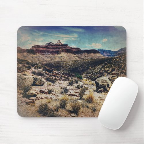 Vintage Style Grand Canyon National Park Photo Mouse Pad