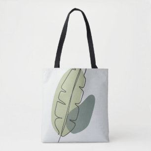 Vintage Style Green and Blue Floral Classic Look Tote Bag