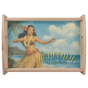 Vintage Style Hawaii Travel Serving Tray
