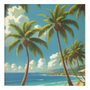 Vintage Style Hawaiian Travel Aloha From Hawaii Acrylic Print