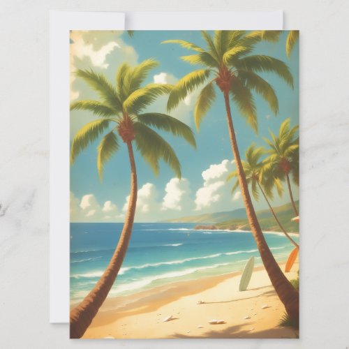 Vintage Style Hawaiian Travel Aloha From Hawaii Card