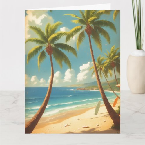 Vintage Style Hawaiian Travel Aloha From Hawaii Card