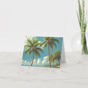 Vintage Style Hawaiian Travel Aloha From Hawaii Card
