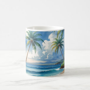 Vintage Style Hawaiian Travel Aloha From Hawaii Coffee Mug