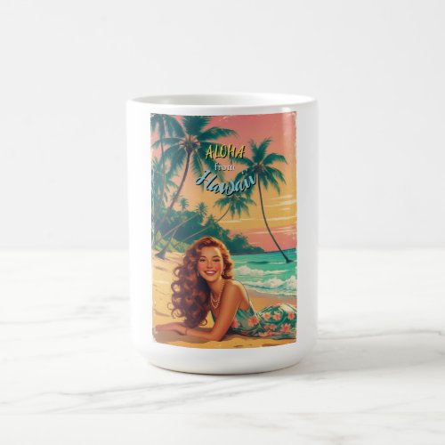Vintage Style Hawaiian Travel Aloha from Hawaii