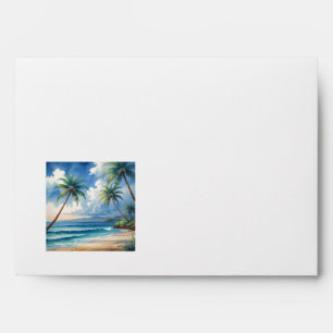 Vintage Style Hawaiian Travel Aloha From Hawaii Envelope