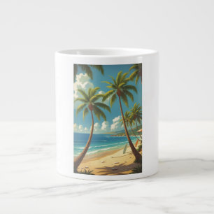 Vintage Style Hawaiian Travel Aloha From Hawaii Giant Coffee Mug