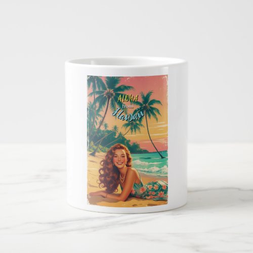 Vintage Style Hawaiian Travel Aloha from Hawaii