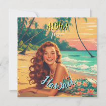 Vintage Style Hawaiian Travel Aloha from Hawaii