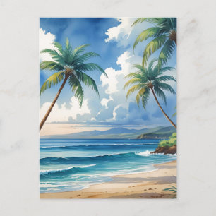 Vintage Style Hawaiian Travel Aloha From Hawaii Holiday Postcard