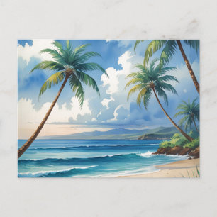 Vintage Style Hawaiian Travel Aloha From Hawaii Holiday Postcard