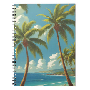 Vintage Style Hawaiian Travel Aloha From Hawaii Notebook