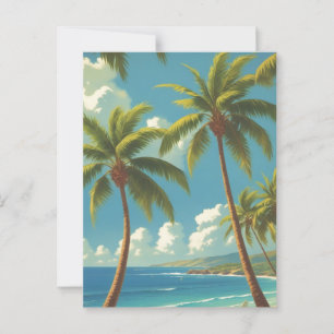 Vintage Style Hawaiian Travel Aloha From Hawaii Postcard