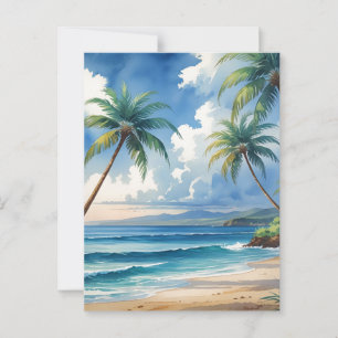 Vintage Style Hawaiian Travel Aloha From Hawaii Postcard