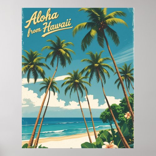 Vintage Style Hawaiian Travel Aloha From Hawaii