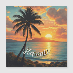 Vintage Style Hawaiian Travel Coast Sea Sunset