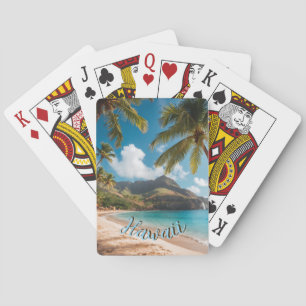 Vintage Style Hawaiian Travel Coast Sea Sunset Poker Cards