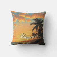 Vintage Style Hawaiian Travel Coast Sea Sunset