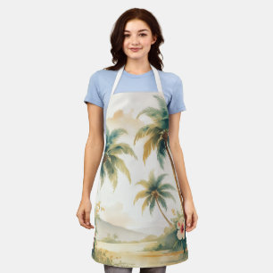 Vintage Style Hawaiian Travel Honolulu Apron