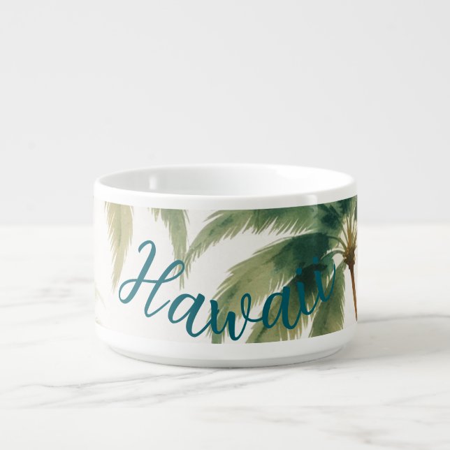 Vintage Style Hawaiian Travel Honolulu Bowl (Center)
