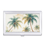 Vintage Style Hawaiian Travel Honolulu Business Card Case
