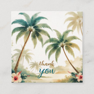 Vintage Style Hawaiian Travel Honolulu Enclosure Card