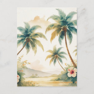 Vintage Style Hawaiian Travel Honolulu Holiday Postcard