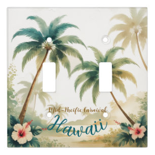 Vintage Style Hawaiian Travel Honolulu Light Switch Cover