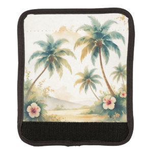 Vintage Style Hawaiian Travel Honolulu Luggage Handle Wrap