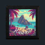 Vintage Style Hawaiian Travel Honolulu Mid-Pacific Gift Box<br><div class="desc">Hula Girl - Carnival - Aloha Honolulu Caribbean Travel Artworks - Vintage Hawaiian Advertisement</div>