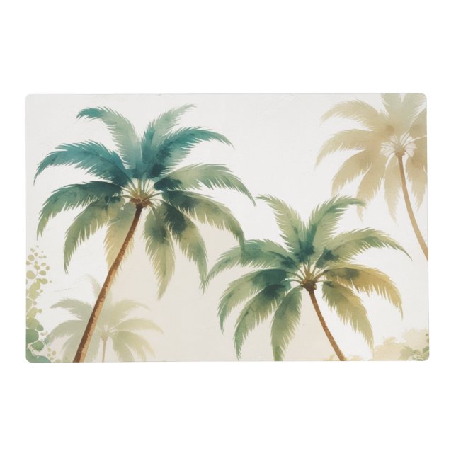 Vintage Style Hawaiian Travel Honolulu Placemat (Front)