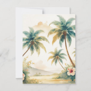 Vintage Style Hawaiian Travel Honolulu Postcard