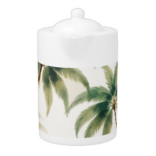 Vintage Style Hawaiian Travel Honolulu Teapot