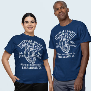 Vintage-Style Health Charity Fundraiser T-Shirt