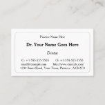 [ Thumbnail: Vintage Style Healthcare Professional Card ]