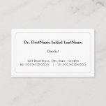 [ Thumbnail: Vintage Style Healthcare Specialist Business Card ]