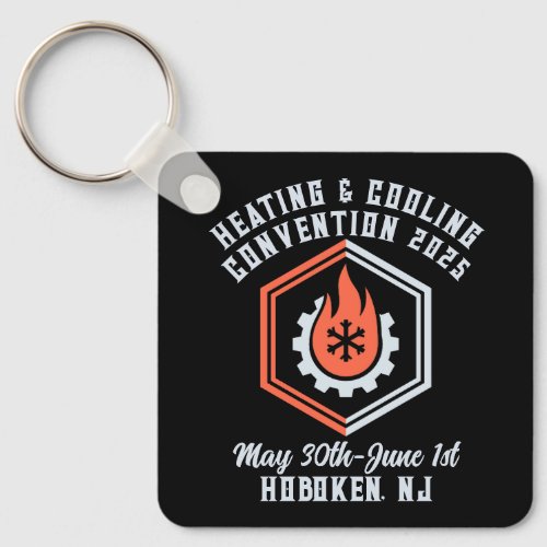 Vintage_Style Heating and Cooling Convention Keychain