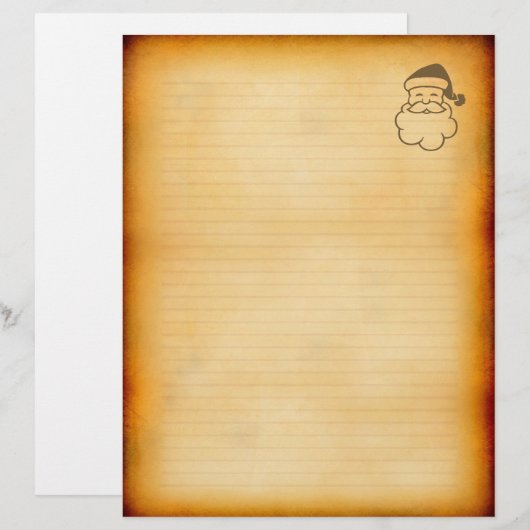 Vintage Style Holiday Letterhead (Front/Back)