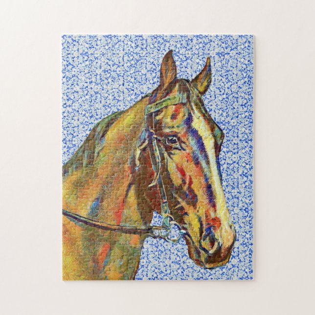Vintage Style Horse in Bridle Puzzle (Vertical)