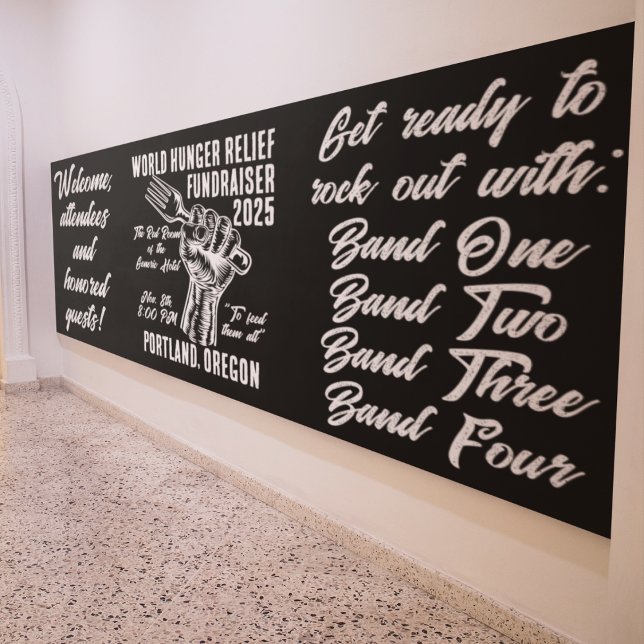 Vintage-Style Hunger Relief Fundraiser Banner (Creator Uploaded)