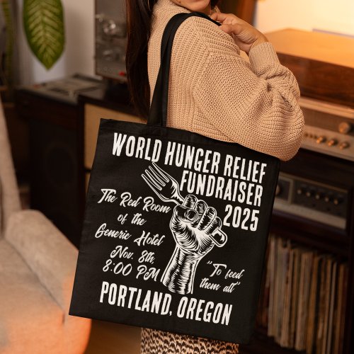 Vintage_Style Hunger Relief Fundraiser Tote