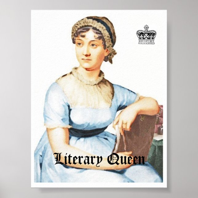 Vintage Style Jane Austen Poster (Front)