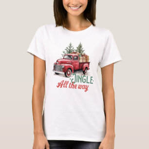 Vintage Style Jingle All The Way Christmas T-Shirt